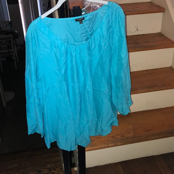 Talbots Tops - Talbots turquoise blue 100% percent silk blouse Talbots Tops - Talbots turquoise blue 100% percent silk blouse